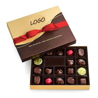 Maßgefertigte Umweltfreundliche Luxus-Geschenkbox aus Recyclingmaterialien mit Goldbarren-Farbeffekt, Klappdeckel, Trennwand und Magnetverschluss für Hochzeiten, Süßigkeiten und Schokolade
