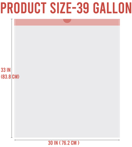 Bolsas de Basura con Cordón para Jardín y Hojas BEIDOU-PAC, 39 Galones, 50 Unidades |   Trabajo Pesado |   Blanco |   Forros para Latas sin Perfume - Product Image 4