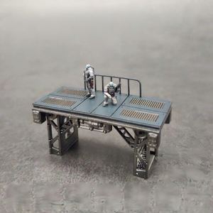 RG HG 1/144 Plateforme de scène d'hangar pour équipe au sol, imprimée en PVC haute précision - Product Image 1