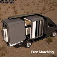 Nouvelle conception, vente directe usine : Boîtier de camping-car et de motorhome avec conversion cuisine aménagée, économique et modulaire pour camping-car.