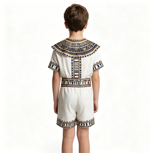 <span class=keywords><strong>Disfraz</strong></span> de Reina <span class=keywords><strong>Egipcia</strong></span> Antigua para Niños, Conjunto Estampado de Poliéster para Fiestas y Actuaciones - Product Image 2