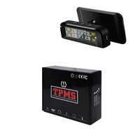 Capteur TPMS universel solaire USB à double charge, jauge de pression et de température haute précision avec pour voiture