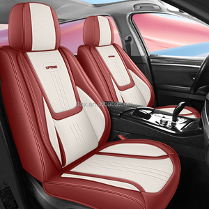 Housses de siège universelles en cuir Nappa 5 places compatibles <span class=keywords><strong>BMW</strong></span> Série 3 Série 5 X1 X3 X5 avec support lombaire fixe respirantes toutes saisons - Product Image 1