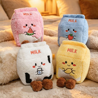 Kotak Hadiah Karton Susu Kotak Minuman Boneka Bantal Plush Mainan Plush Ornamen Hadiah Anak-anak Ornamen Dekoratif Lintas Batas