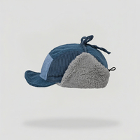 Gorros de invierno cálidos para caza, ciclismo, con orejeras, de cuero, de felpa gruesa, con logotipo bordado personalizado, estilo Ushanka