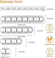 Vente en gros Organisateur de câble USB en silicone 3/5/7 trous de haute qualité