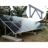 Structure de montage au sol en aluminium pour panneaux solaires photovoltaïques, système de montage au sol pour panneaux solaires