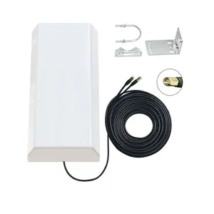 790-3800MHz 14dBi High Gain Panel hybrid mimo antenna Signal booster with 15 meters cable Hyperwave Outdoor Globe at Home