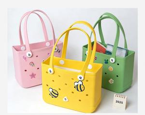 Bolsa de playa Eva para niños, impermeable, para la playa, piscina, vacaciones, decoración DIY, linda, con agujeros perforados. - Product Image 2