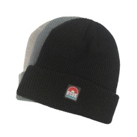Bonnet côtelé personnalisé avec revers, bonnet d'hiver en acrylique doux, bonnet de pêcheur thermique chaud avec logo tissé couleur personnalisée