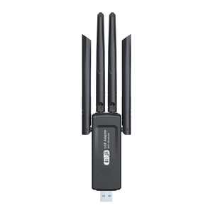 Receptor WiFi USB Inalámbrico <span class=keywords><strong>de</strong></span> Doble Banda <span class=keywords><strong>de</strong></span> Alta Velocidad USB 3.0 1300Mbps 2.4G 5Ghz con <span class=keywords><strong>Antena</strong></span> BT4.2 Adaptador Ethernet LAN WiFi <span class=keywords><strong>para</strong></span> <span class=keywords><strong>PC</strong></span> - Product Image 1