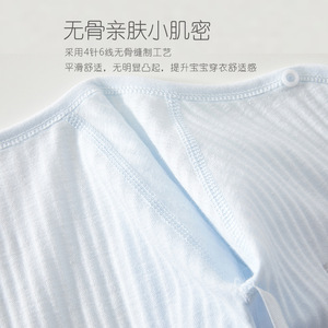 Body de Bebé Recién Nacido, Delgado, de Algodón Tejido, Unisex, con Diseño de Lazos para el Verano - Product Image 4