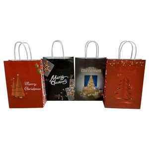 KUAIMA Christmas Portable Kraft Paper <b>Bag</b> Merry Christmas Decoration Supplies Christmas Series Xmas Party Gift <b>Bags</b> Tote <b>Bags</b> - Product Image 1