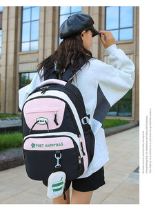 Factory New Model Teens Cute Pink <b>School</b> Bags for Girls Children Student <b>Backpack</b> <b>Large</b> Capacity Kids Bookbag Mochilas Escolares - Product Image 3