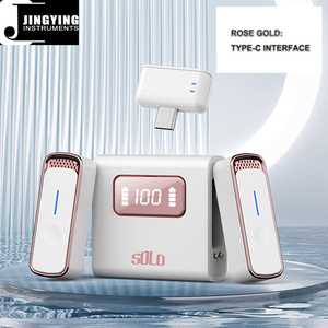 2024 Jingying <span class=keywords><strong>Musique</strong></span> 2.4GHz Fréquence de travail 20M Distance de Transmission DSP Réduction du bruit Microphone sans fil rechargeable - Product Image 3