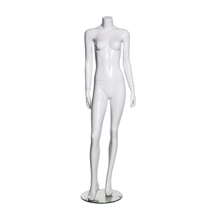 SQ02 Mannequin féminin professionnel blanc brillant sans tête, réaliste, pour l'affichage de vêtements pour femmes - Product Image 2