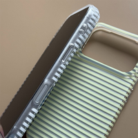 Étui de téléphone haut de gamme en argent éblouissant à double rayure pour iPhone 18ProMax 17 16 15 14 13 Plus Pro Max Double IMD
