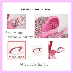 Vente en gros de landau OEM luxueux chariot de poupée en métal pour bébé porteur de poussette à poignée réglable jouets de jeu d'imitation - Product Image 5
