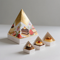 Benutzer definierte Desserts Pyramid Snack Box Stapel Paket Food Puff Gebäck Box Treats Pyramid Grazing Box