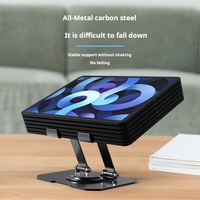 Support pour tablette X914-1 en métal avec logo OEM, ergonomique, pliable, réglable, rotation à 360 degrés, support pour ordinateur portable réglable en hauteur pour bureau