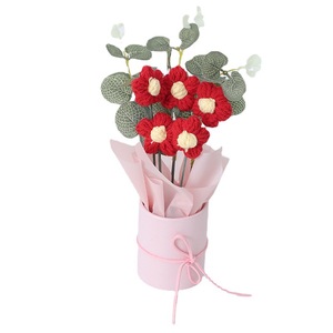 Mini Ramo de Flores Tejidas a Mano, Ramo de Flores Artificiales, Regalo de Graduación, Regalo de San Valentín, Recuerdo al por Mayor - Product Image 5
