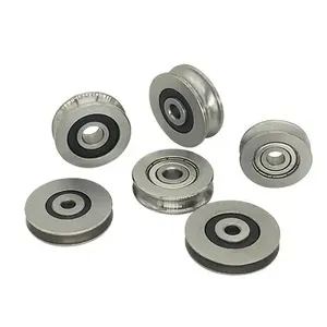 Straight line bearing with square flange ball bearing steels Low friction high precision low noise