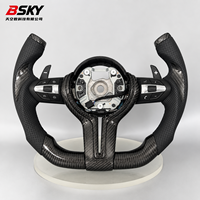 Volant perforé en cuir de type avion pour BMW Séries 3 et 5 (F10, M5, F20, F30, M3, F15, F26, M4, M2, F11, F12, E70, E88, E90)