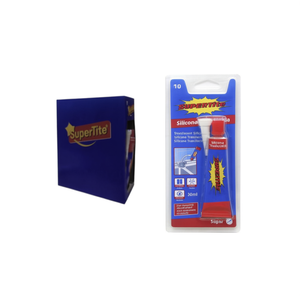 Adesivo siliconico traslucido impermeabile da 30 ml per sigillatura e incollaggio in bagno - Product Image 2