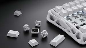 <span class=keywords><strong>Clavier</strong></span> mécanique sans fil GravaStar Mercury K1 75% 2025, nouveau, original, design exosquelette en alliage d'aluminium pour les joueurs professionnels - Product Image 3