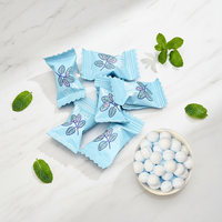 Bonbons à la menthe Kolajoy en gros, sans sucre, saveur fruitée menthe bleue, bonbons en vrac en forme de boule pour enfants, collation personnalisée