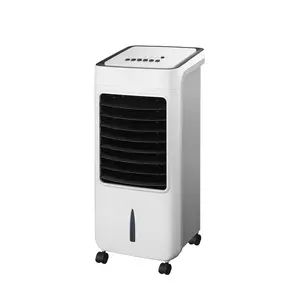 80W Kleine Prijs Mini Beweegbare 6.5L Water Honingraat Manual Air Cooler Met Ice Crystal Oscillerende Kleine Draagbare Huishoudelijke