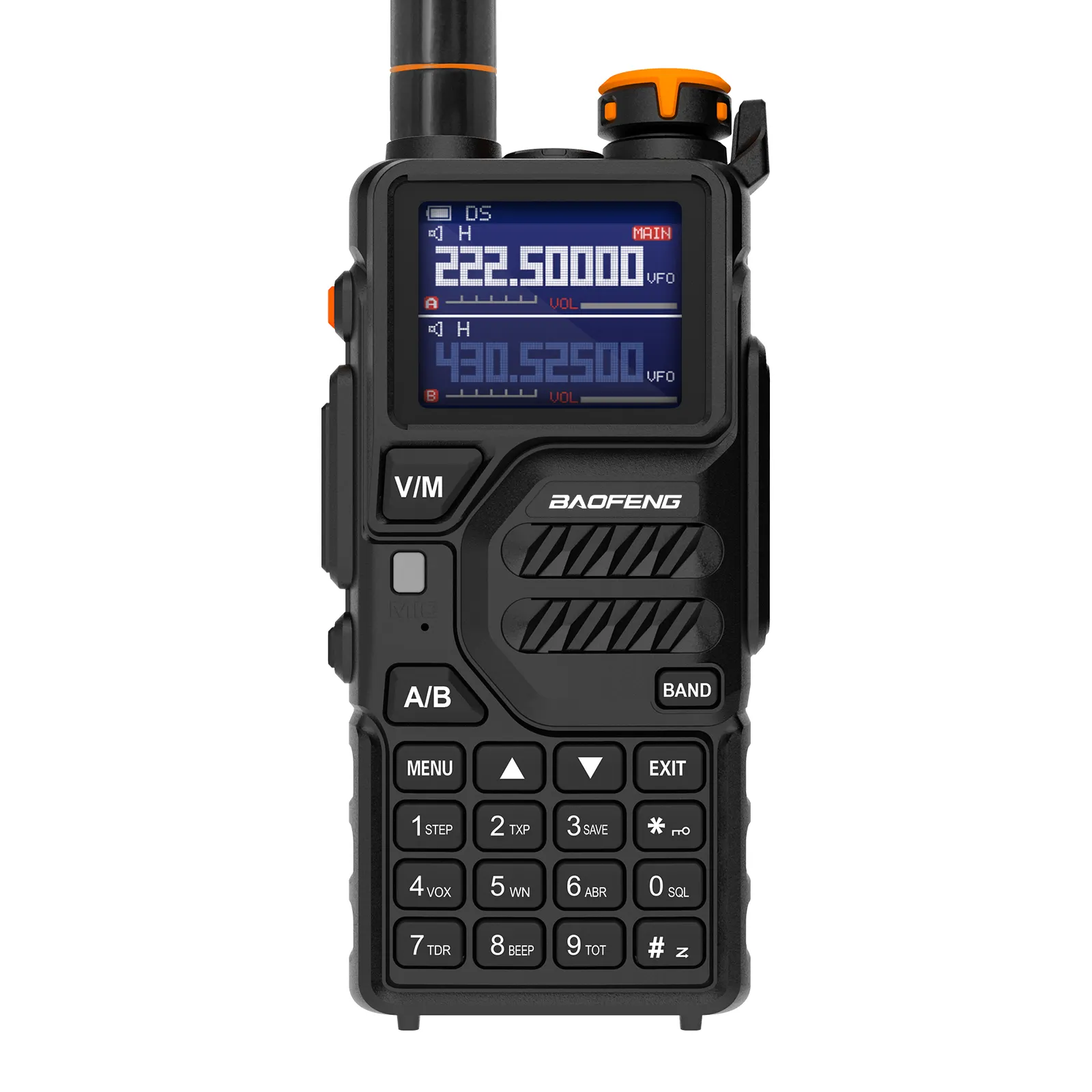 Baofeng K5PLUS 10W Multi-Bandas UHF VHF One Click Frequency Correspondência de tela grande de longa distância walkie talkie