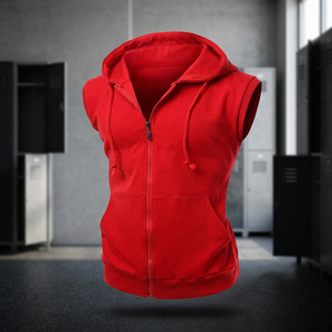 เสื้อฮู้ดซิปผู้ชายคุณภาพสูง ผ้าฟลีซคอตตอน 100% สำหรับฤดูหนาว - Product Image 3