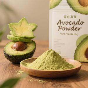 %99 <span class=keywords><strong>An</strong></span>ında Suda Çözünen Doğal Organik Gıda Sınıfı Bitkisel Ekstrakt Sprey Kurutulmuş Avokado Tozu, Vitaminli, Varil Ambalajında - Product Image 3