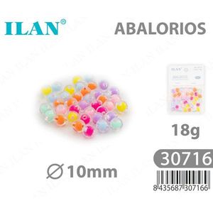 Perline Colorate Ilan da 10mm per Creazione di Gioielli, 18g - Product Image 3