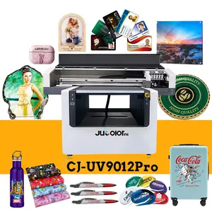 Jucolor широкоформатная ультрафиолетовая цилиндрическая печатная машина многоцветная деревянная Коробка двойной 6090uv принтер 9060 60*90
