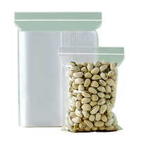 Bolsa de Plástico Transparente con Cierre Hermético, Reciclable y Resistente al Agua, para Almacenamiento de Frutos Secos, Autoadhesiva, de Polietileno