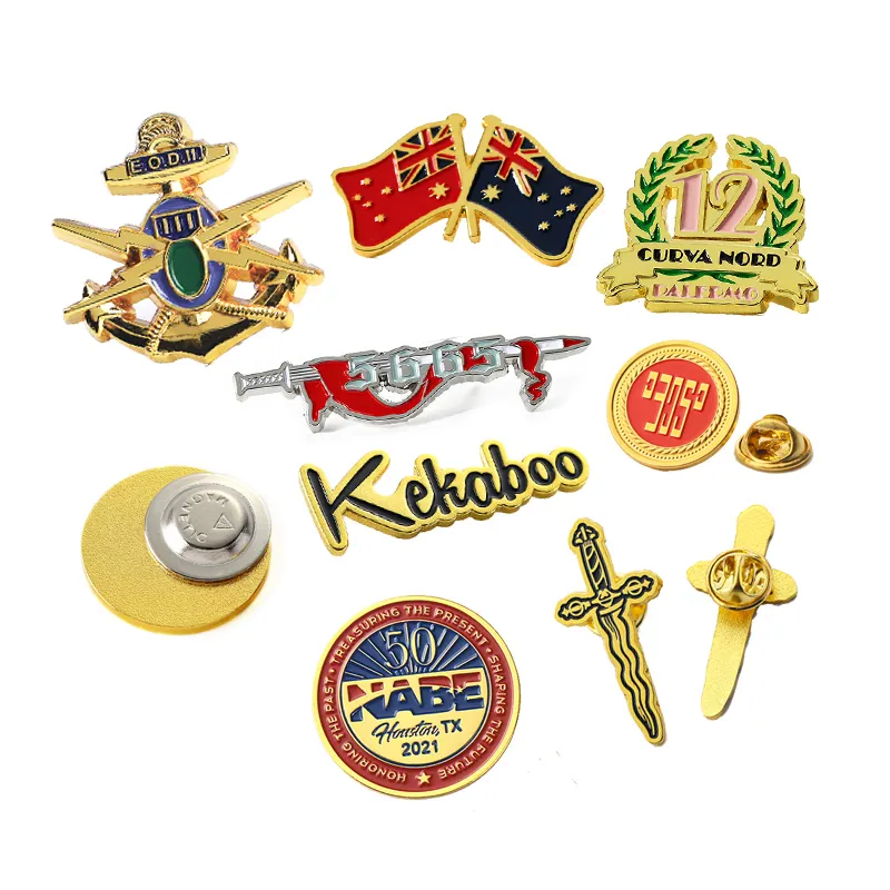 Manufacturer Custom Hat Pins Fitted Frame Pins Metal Hard Soft Enamel Lapel Pins For Hats Or Clothing