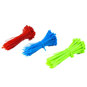 مرنة النايلون الذاتي قفل التعادل المشبك حزام سلك كابل بلاستيك العلاقات - Product Image 5