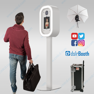 Matrimoni digitali Vintage: guscio di cabina fotografica DSLR iPad-Flash, metallo <span class=keywords><strong>e</strong></span> 360 ° RGB per incontri intimi - Product Image 1