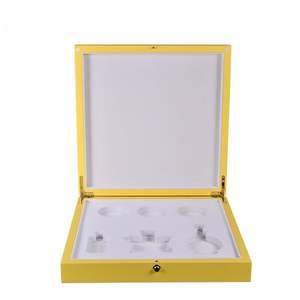 Coffret de Rangement de Luxe pour Parfums, Fait Main, Écologique, en MDF, Sculpté Creux, Gravé, Capacité 6 Bouteilles, Logo Personnalisé, Emballage Cadeau - Product Image 4