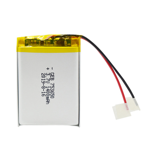 <span class=keywords><strong>3</strong></span>.7 V lipo pil 1400 mah 753650 şarj edilebilir pil - Product Image 2