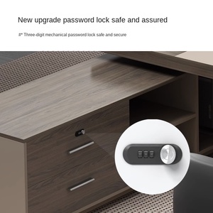 Giám sát hiện đại bàn văn phòng với khung thép chất lượng tốt văn phòng giám đốc Thiết kế bàn văn phòng và Bộ ghế - Product Image 5