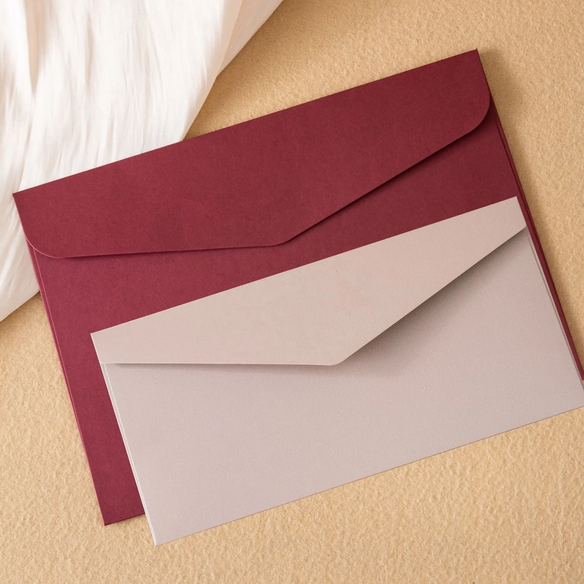 Personnalisé 11x22cm 15.5x15.5cm invitation de fête de mariage merci carte-cadeau perle papier enveloppe