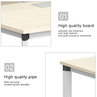 Bureau de travail moderne QE-49, design moderne, 2, 4 ou 6 places, poste de travail informatique pour centre d'appels