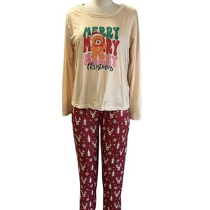 Direkt ab Werk Vorrätige Damen-Pyjama-<span class=keywords><strong>Sets</strong></span> mit Langen Ärmeln für den Herbst - Weicher Polyester Milchseide Europäischer/Amerikanischer Stil Pullover-Design - Product Image 5
