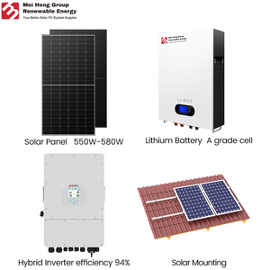 EU Complete 20kw 15kw 10kw 5kw Hybrid on Off-grid All in One <b>Solar</b> <b>Power</b> System <b>Kit</b> Average Cost of Pv Whole House MH-10 Average - Product Image 2