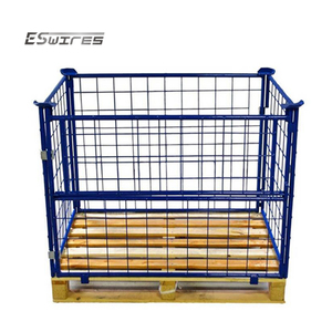 High Quality Warehouse Collapsible Stackable Foldable <strong>Wire</strong> <strong>Mesh</strong> Storage Euro Cage <strong>Pallet</strong> - Product Image 3