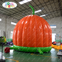 Château gonflable citrouille d'Halloween, château de saut gonflable pour enfants, idéal pour les fêtes et la location événementielle d'Halloween