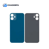 Panneau arrière en verre OEM à grand trou de conception barre pour iPhone 12 Mini, boîtier de batterie et autocollant de verre de couverture arrière à prix réduit